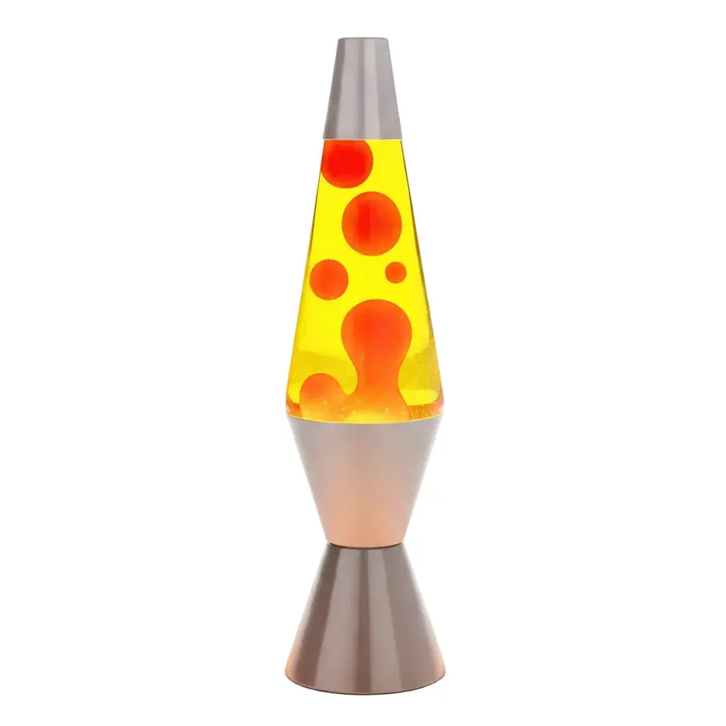 MDI Silver red yellow diamond motion lava lamp