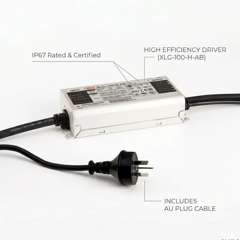 Meanwell XLG 100W Constant Voltage LED Outdoor Power Supply – IP67 (Waterproof)