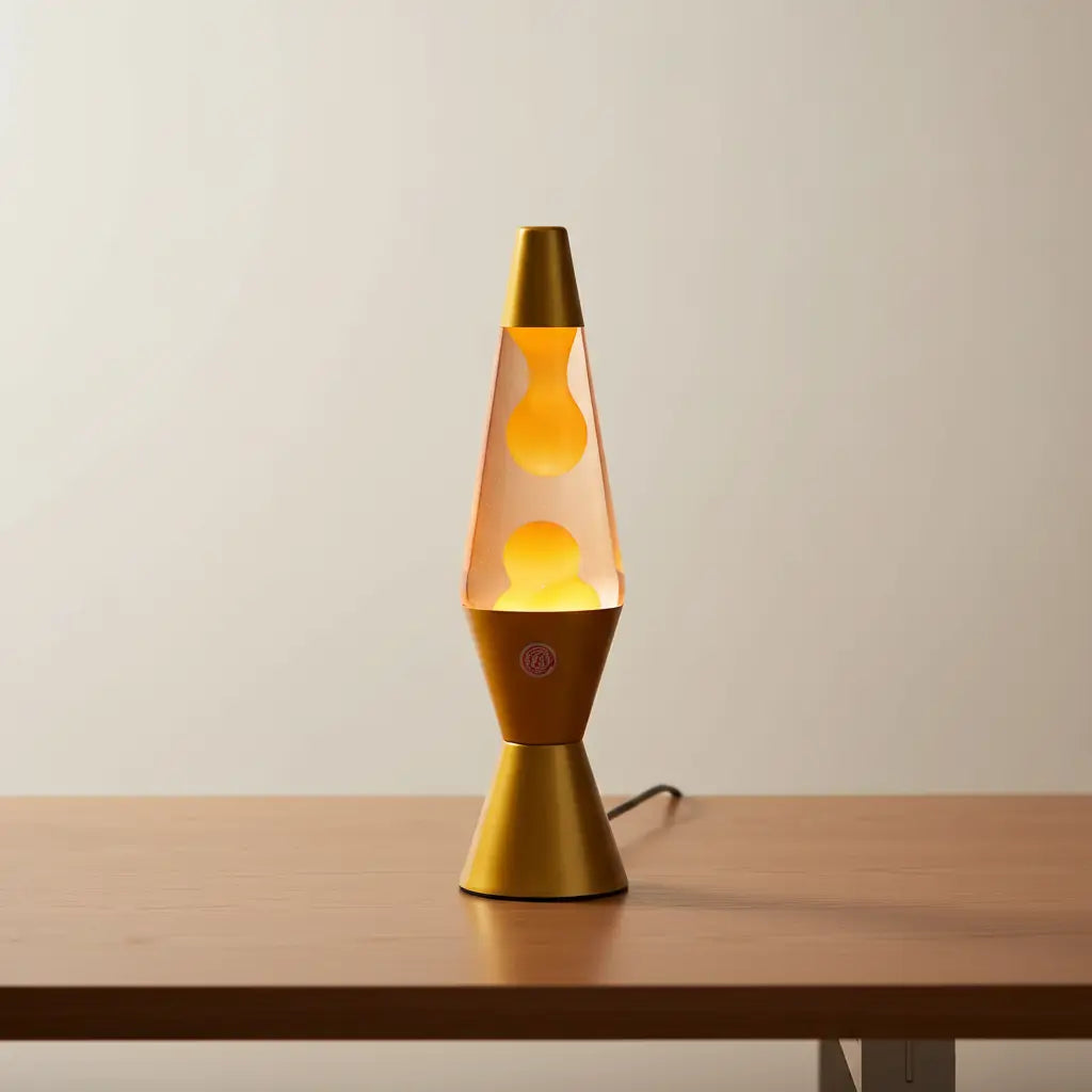 Metallic Gold Diamond Motion Lava Lamp