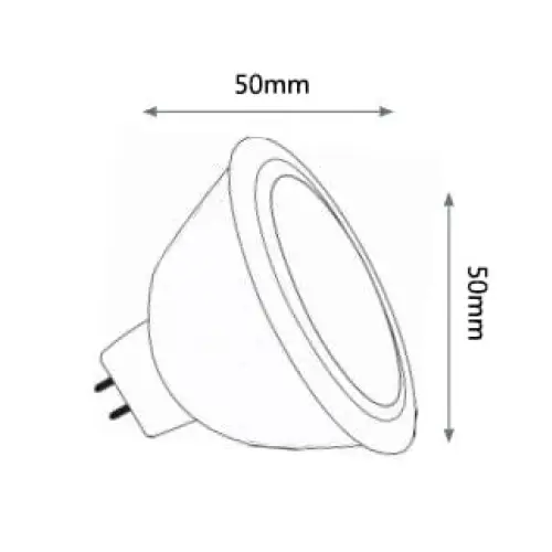 Green Earth Lighting Australia MR16 LED Globe Green Earth 5W 12V MR16 LED Globe Aluminum (For enclosed fittings) VS5-MR16-FL-27K