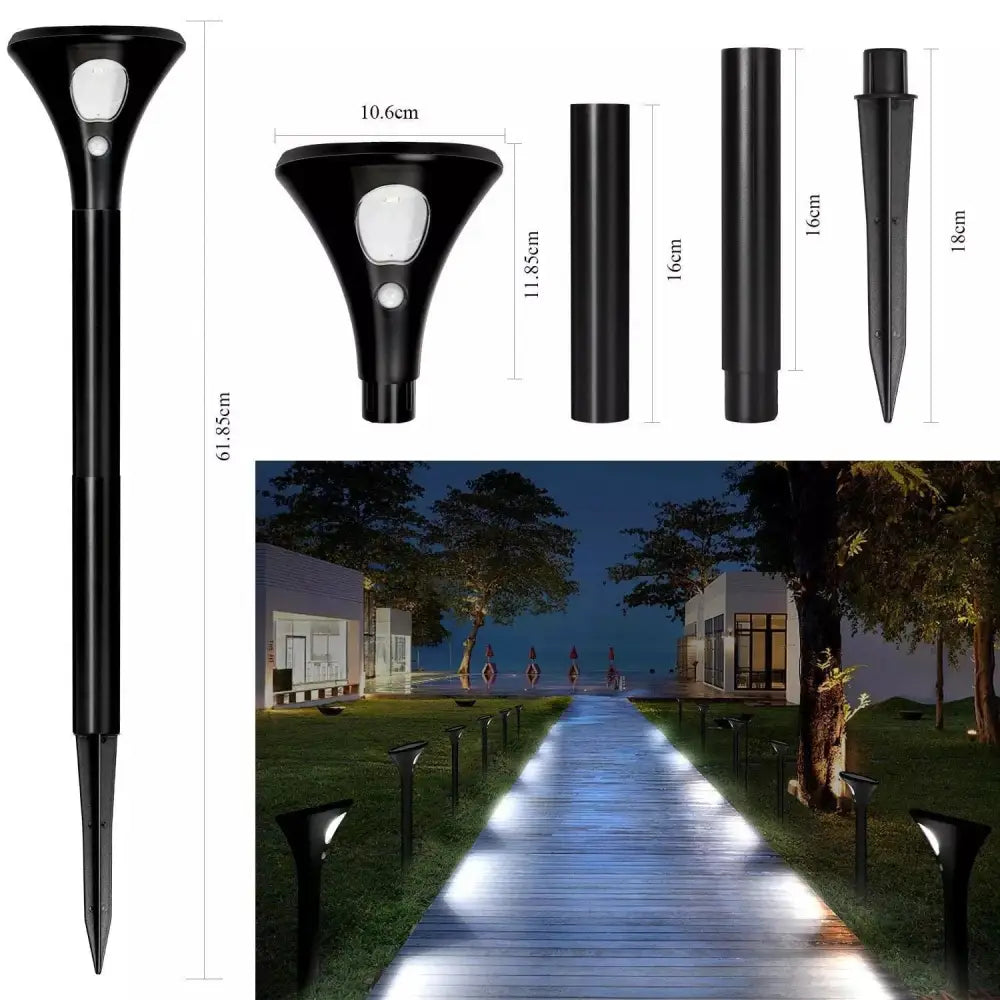 Green Earth Lighting Australia Garden Nebula Solar PIR Spike Twin Pack Kit - 6000K NEBULA6K