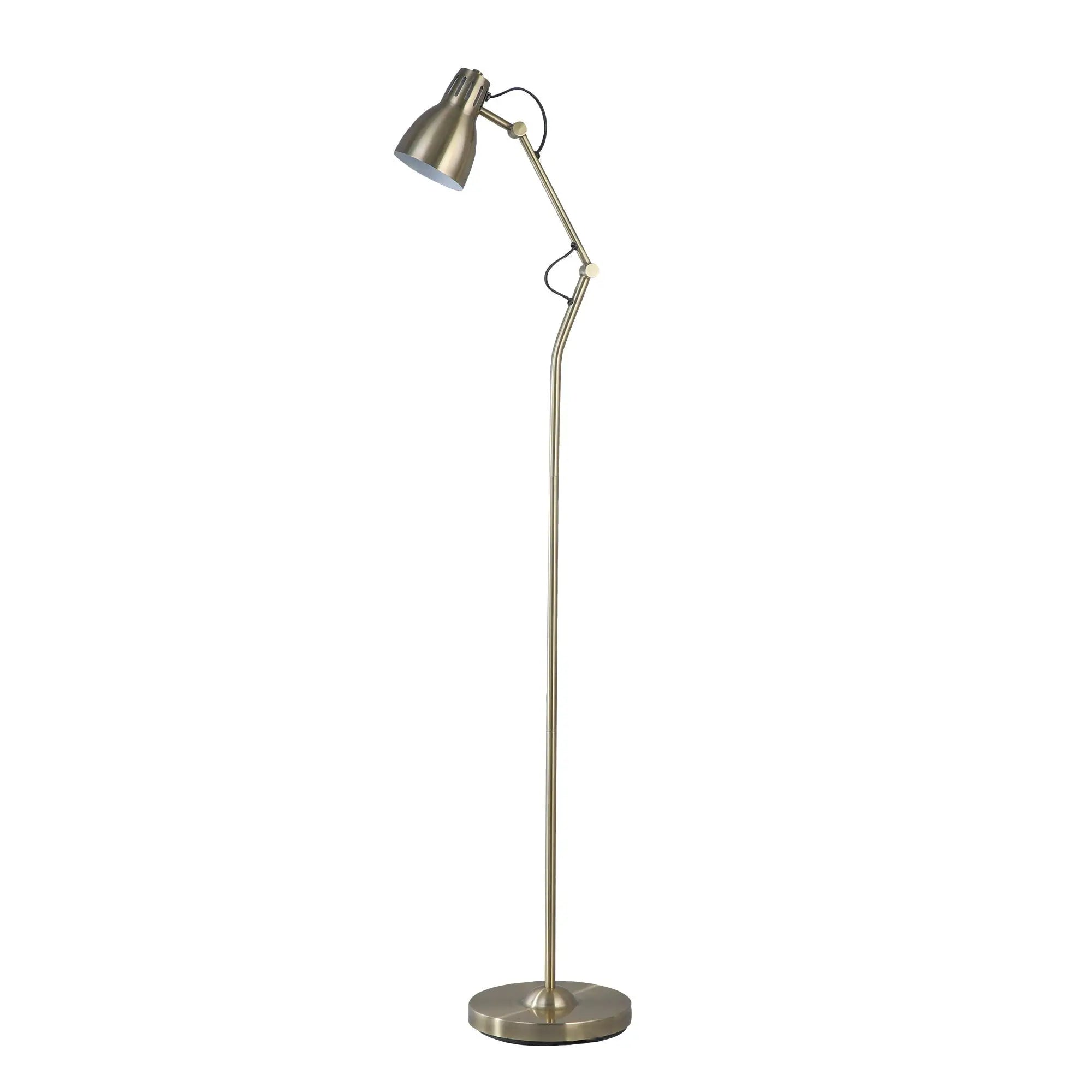 Nord Metal Floor Lamp - Antique Brass Lexi Lighting