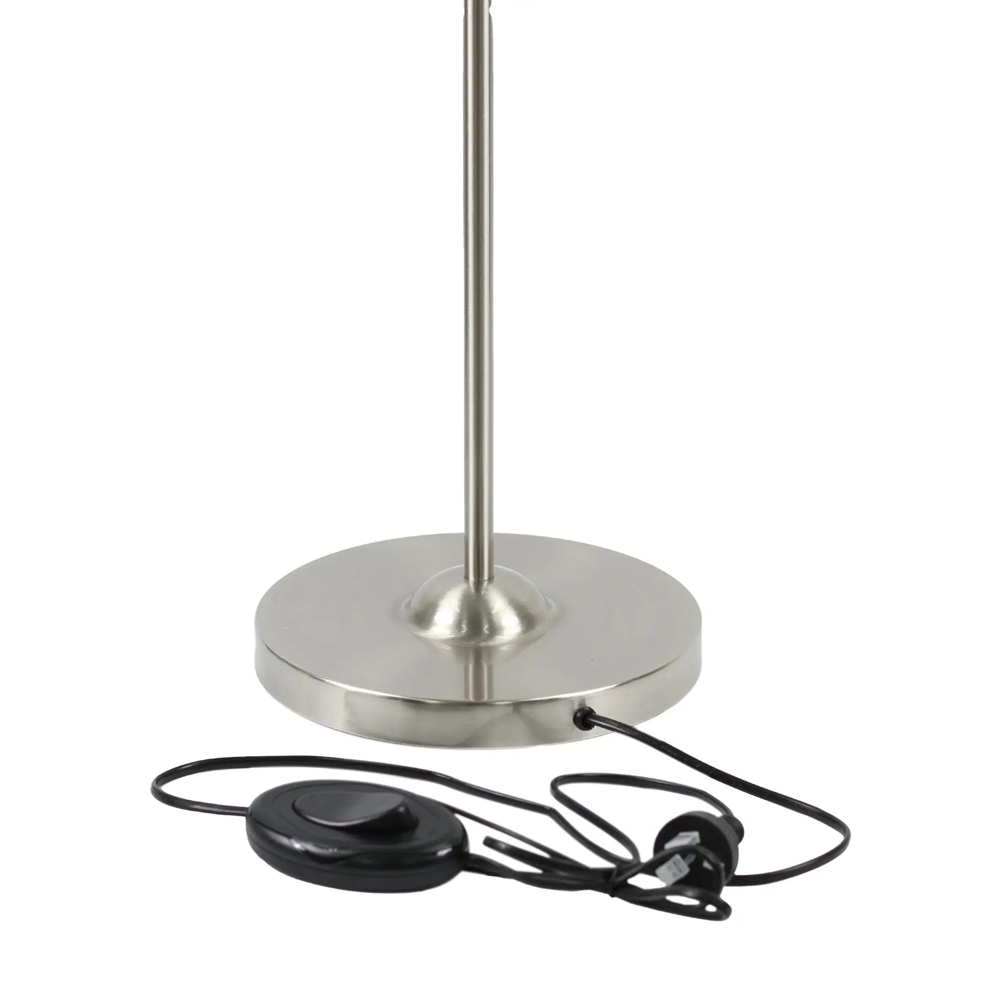 Nord Metal Floor Lamp - Satin Chrome Lexi Lighting