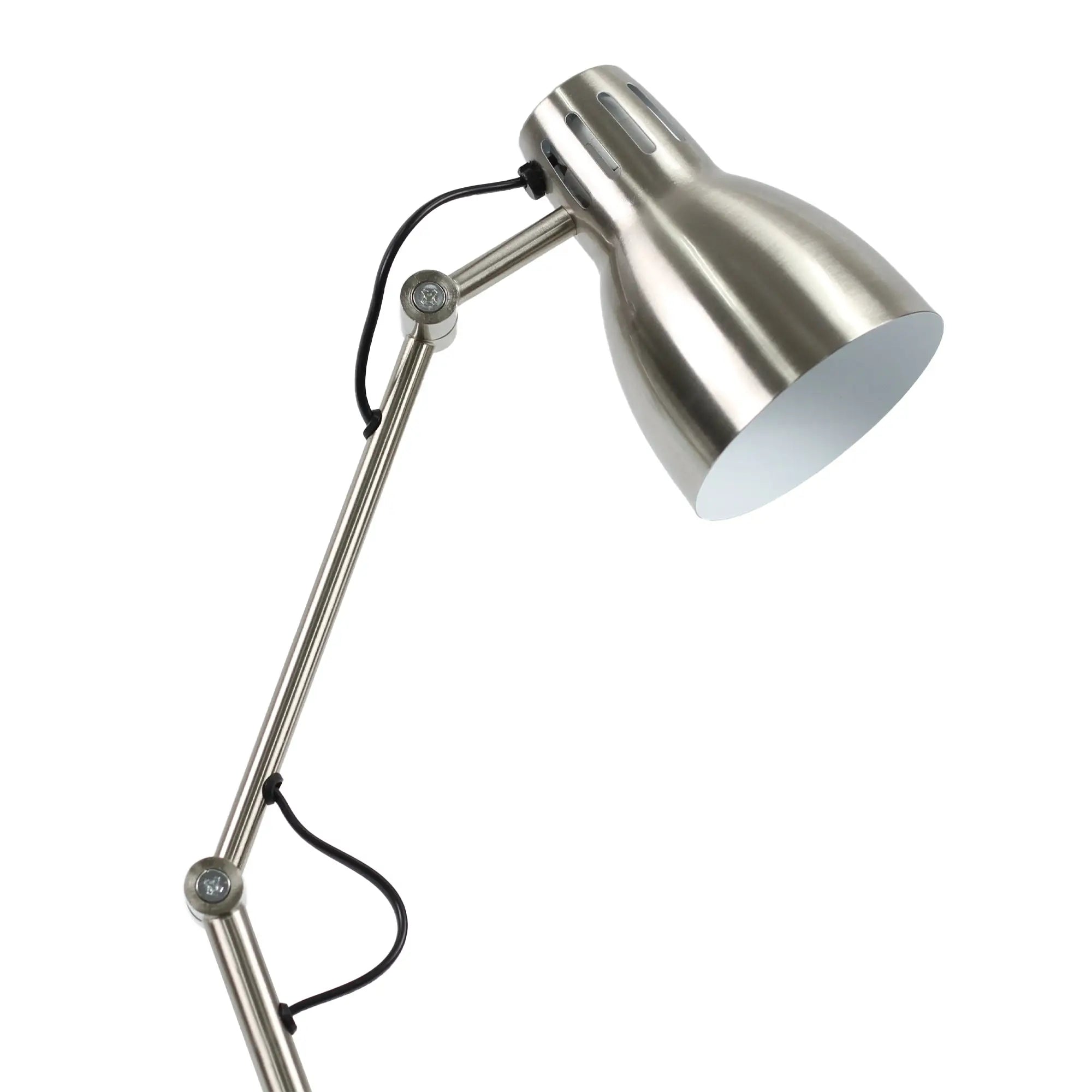 Nord Metal Floor Lamp - Satin Chrome Lexi Lighting