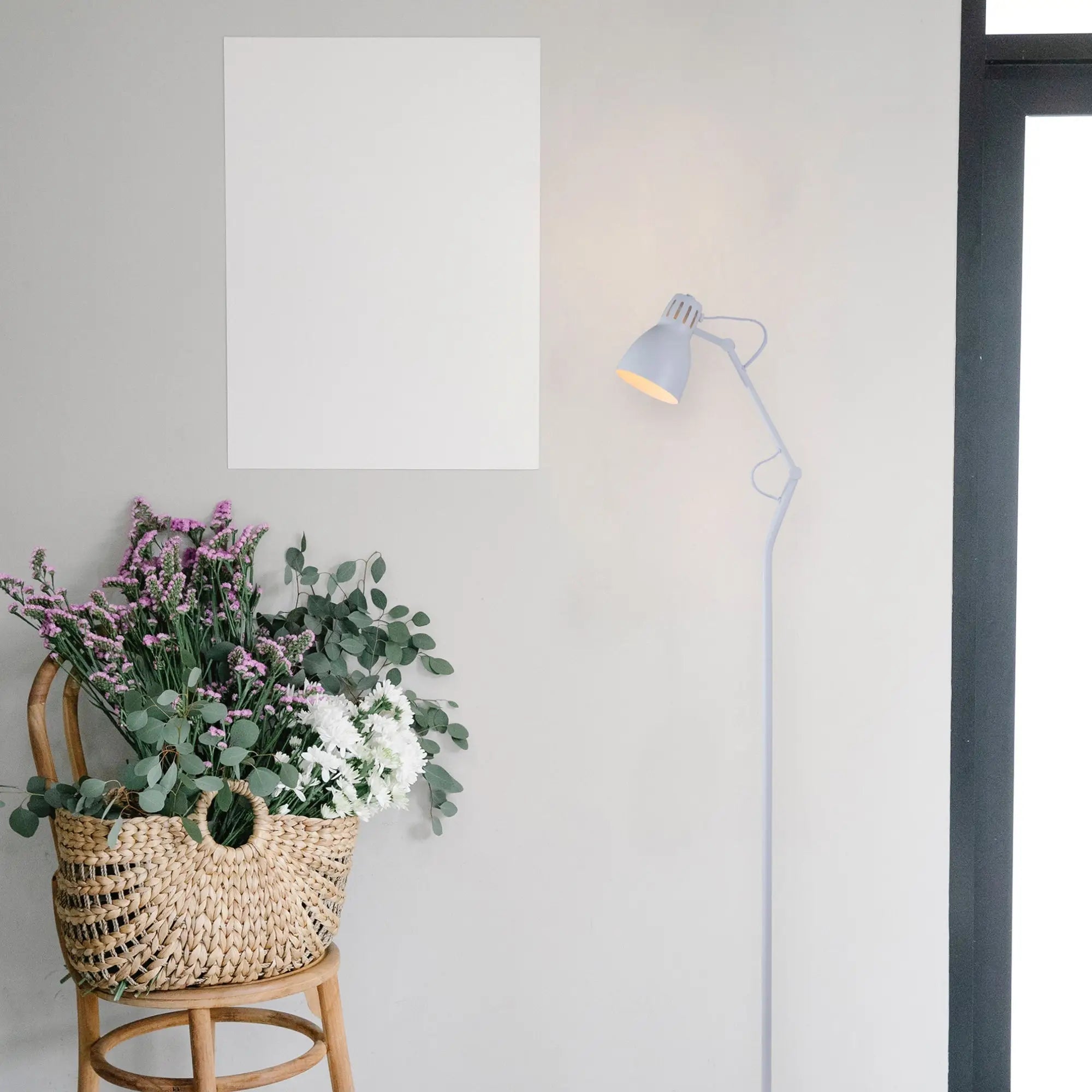 Nord Metal Floor Lamp - White Lexi Lighting