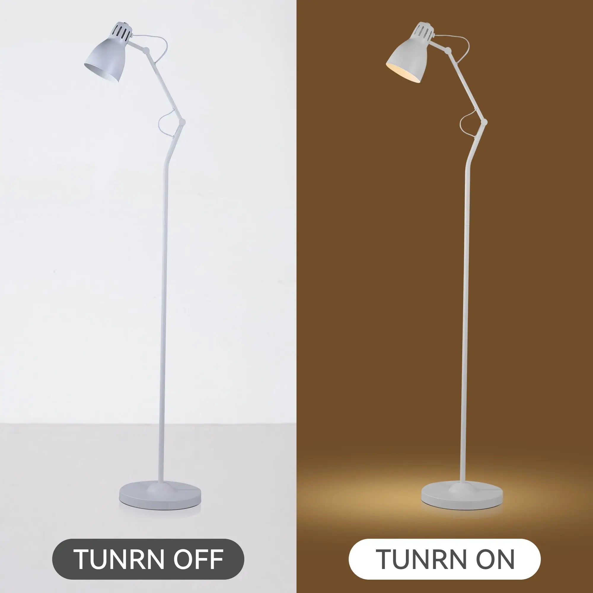 Nord Metal Floor Lamp - White Lexi Lighting