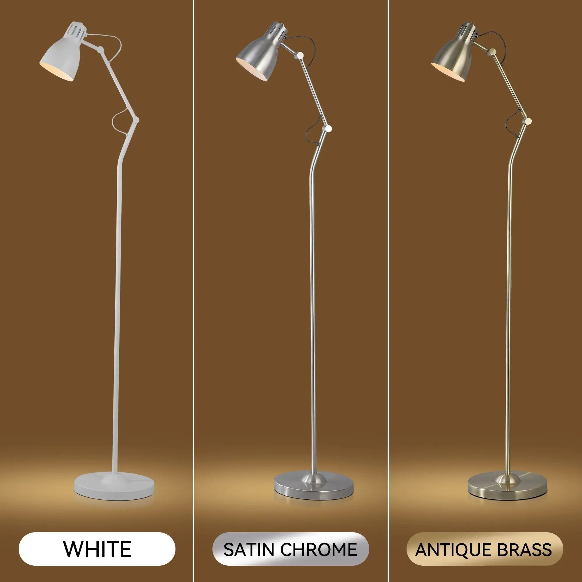 Nord Metal Floor Lamp - White Lexi Lighting