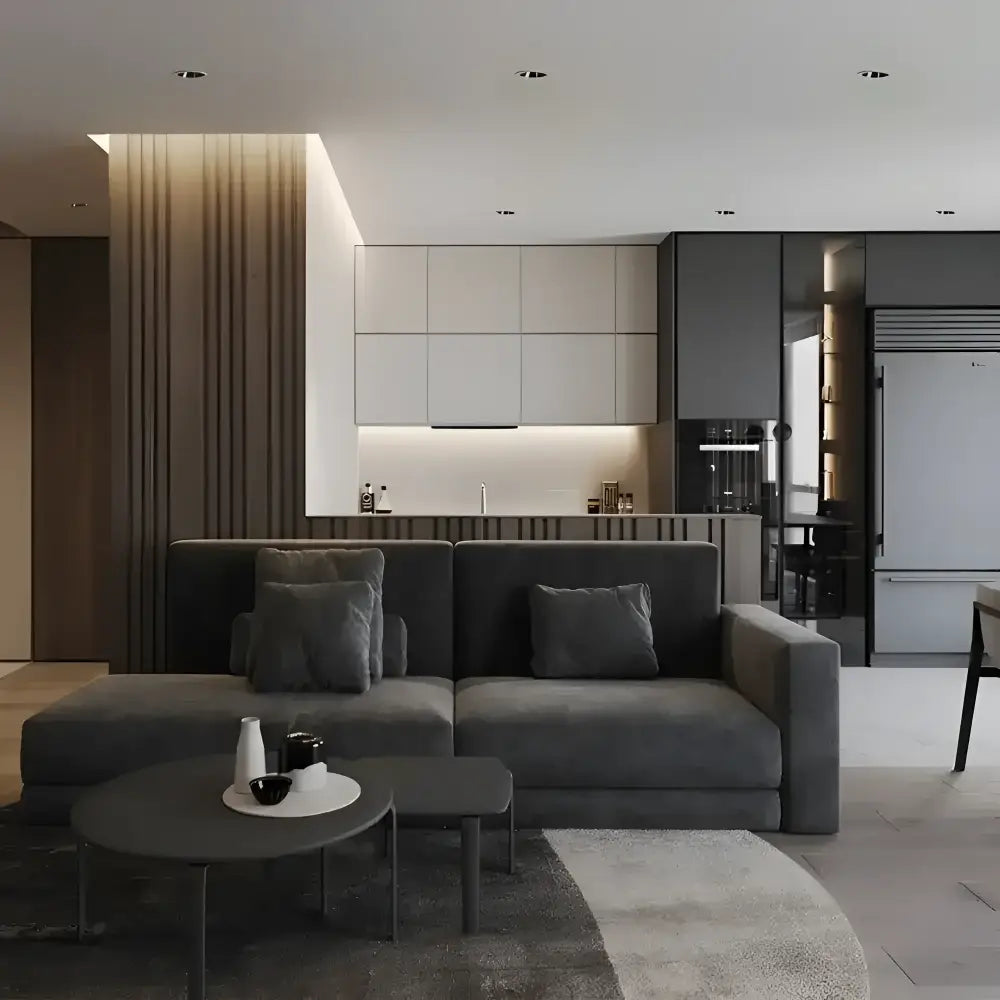 OptiLux 10W anti-glare deep recess LED downlight with sleek gray design