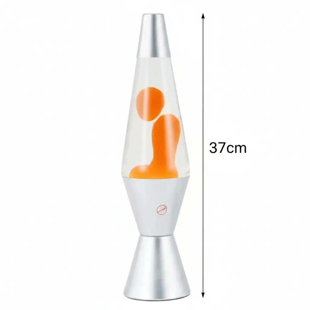 Orange & White Diamond Motion Lava Lamp