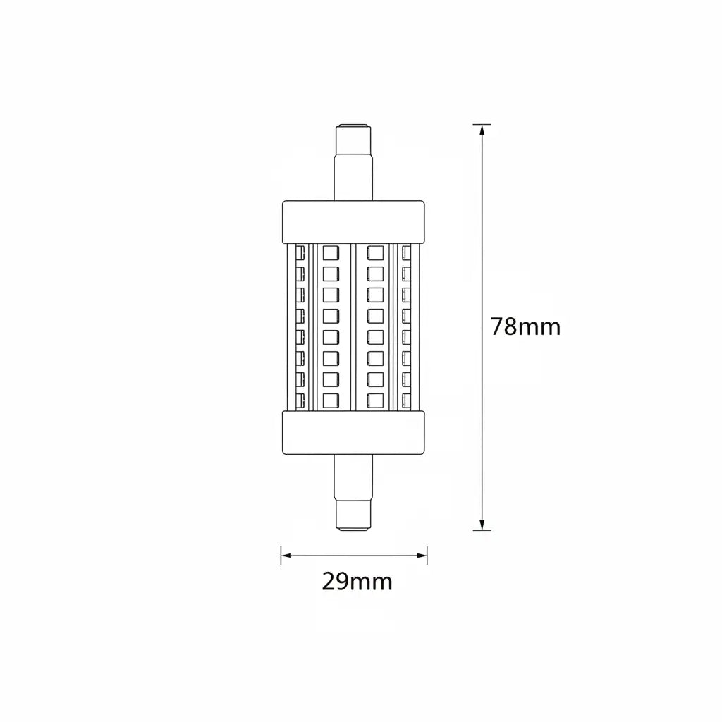 Osram R7s 78mm LED Globe 7.3W 806lm Warm White Halogen Replacement