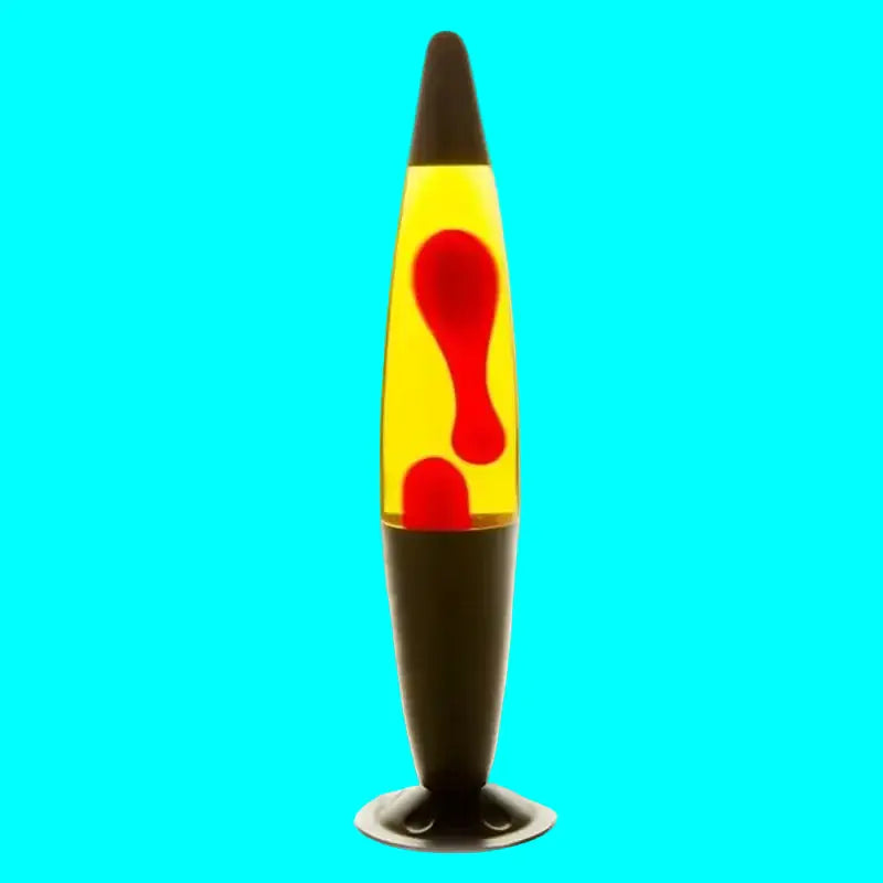 Black Red Yellow Peace Motion Lava Lamp