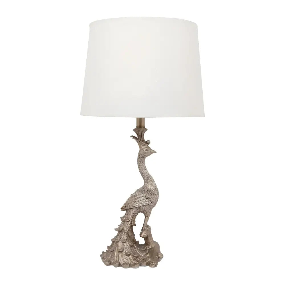 CAFE LIGHTING & LIVING Table Lamp Peacock Table Lamp - Champagne Gold 11627