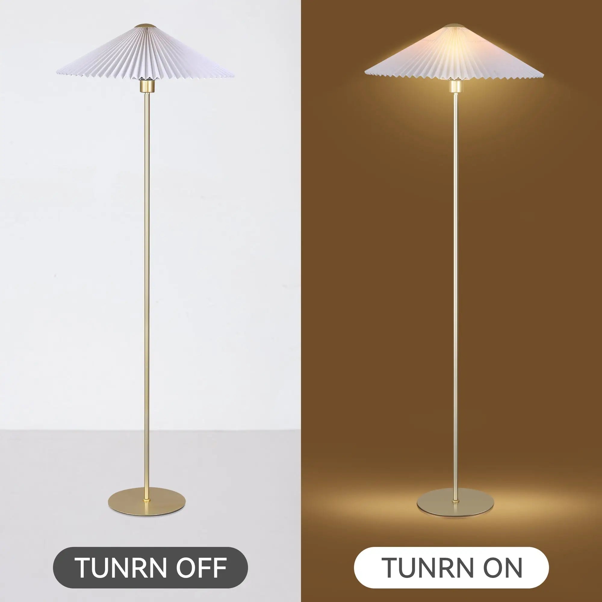 Peck Pleated Floor Lamp Lexi Lighting