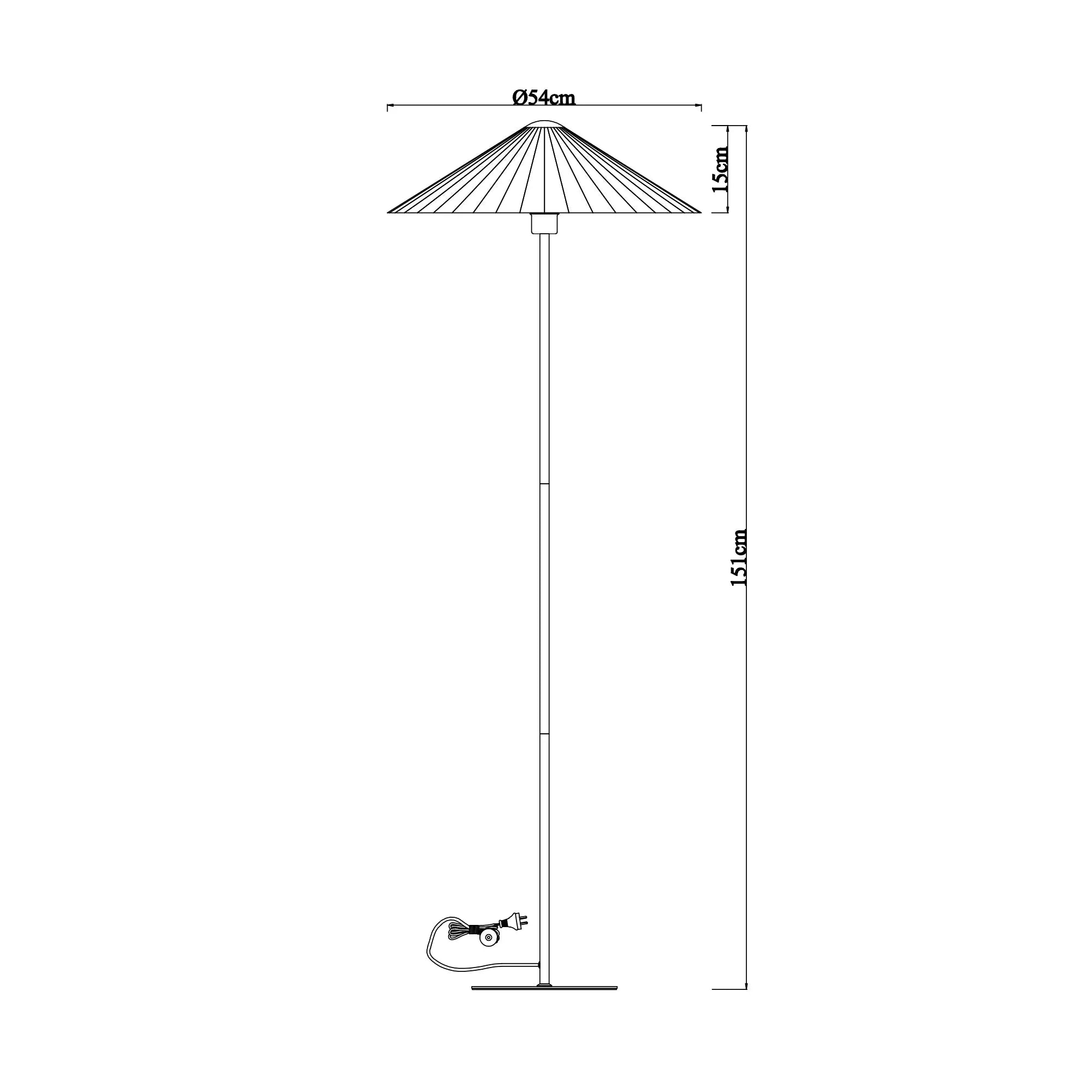 Peck Pleated Floor Lamp Lexi Lighting