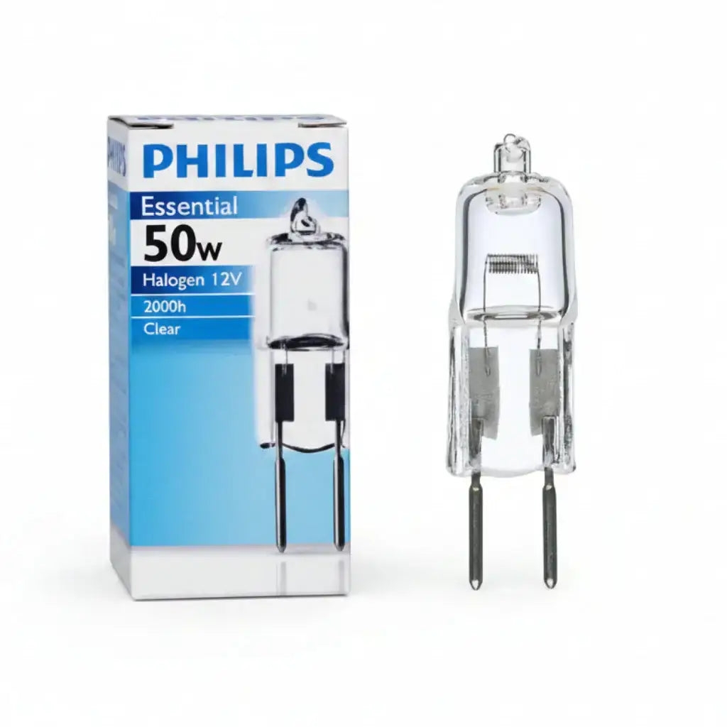 Philips 12V 50W GY6.35 Bi Pin Halogen Light Globe