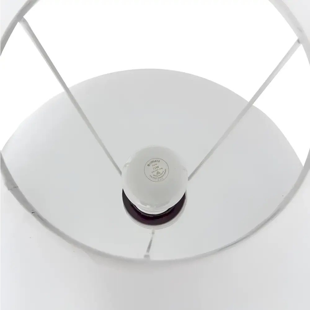 CAFE LIGHTING & LIVING Table Lamp Picasso Table Lamp - White w White Shade B13285