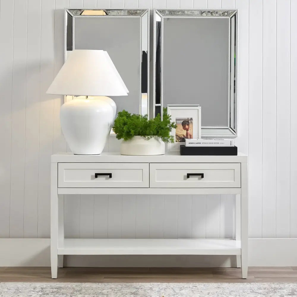 CAFE LIGHTING & LIVING Table Lamp Picasso Table Lamp - White w White Shade B13285