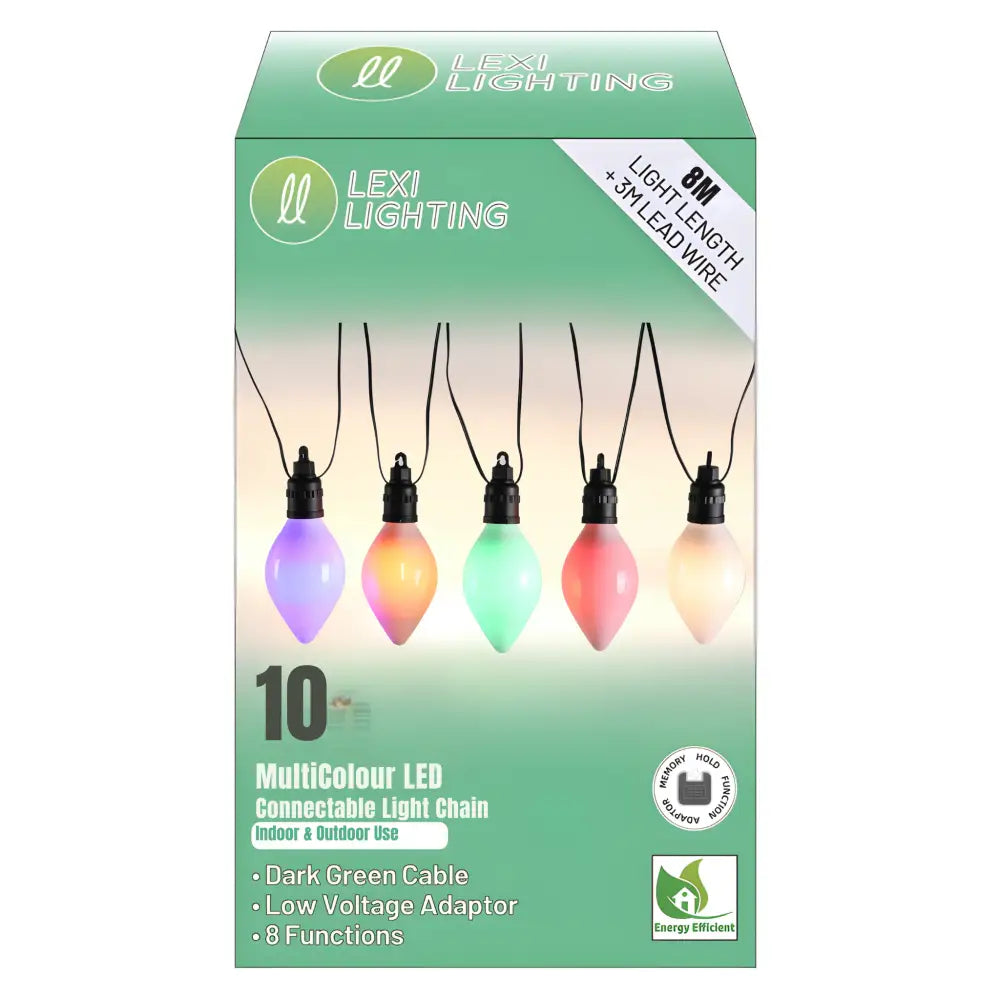 8M Multi Colour LED Connectable Large Pinecone String Light Kit