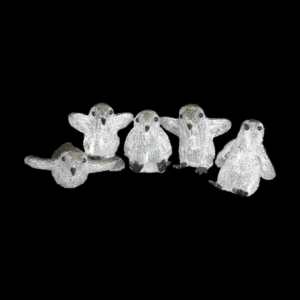 Promo Christmas Figure Acrylic Baby Penguin (5pcs/set) ACY029-P