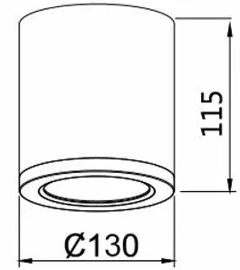 Propus 30w Tri-colour Led Dimmable Surface Mount