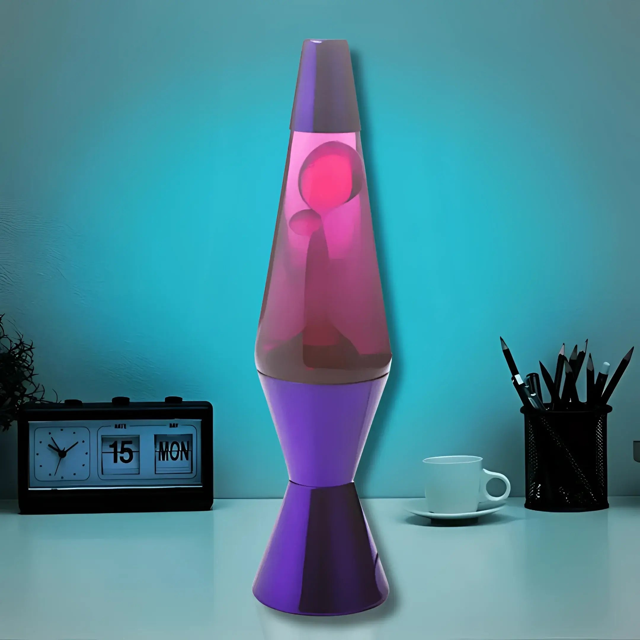 Purple/pink/purple Metallic Diamond Motion Lamp