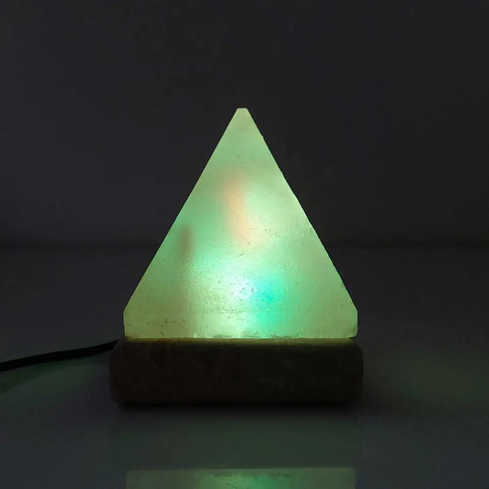Green Earth Lighting Australia Home & Garden > Lighting > Night Lights & Ambient Lighting Pyramid Shape USB Colour Changing Himalayan Salt Lamp COLOUR_USB_Salt_Lamp_PYRAMID
