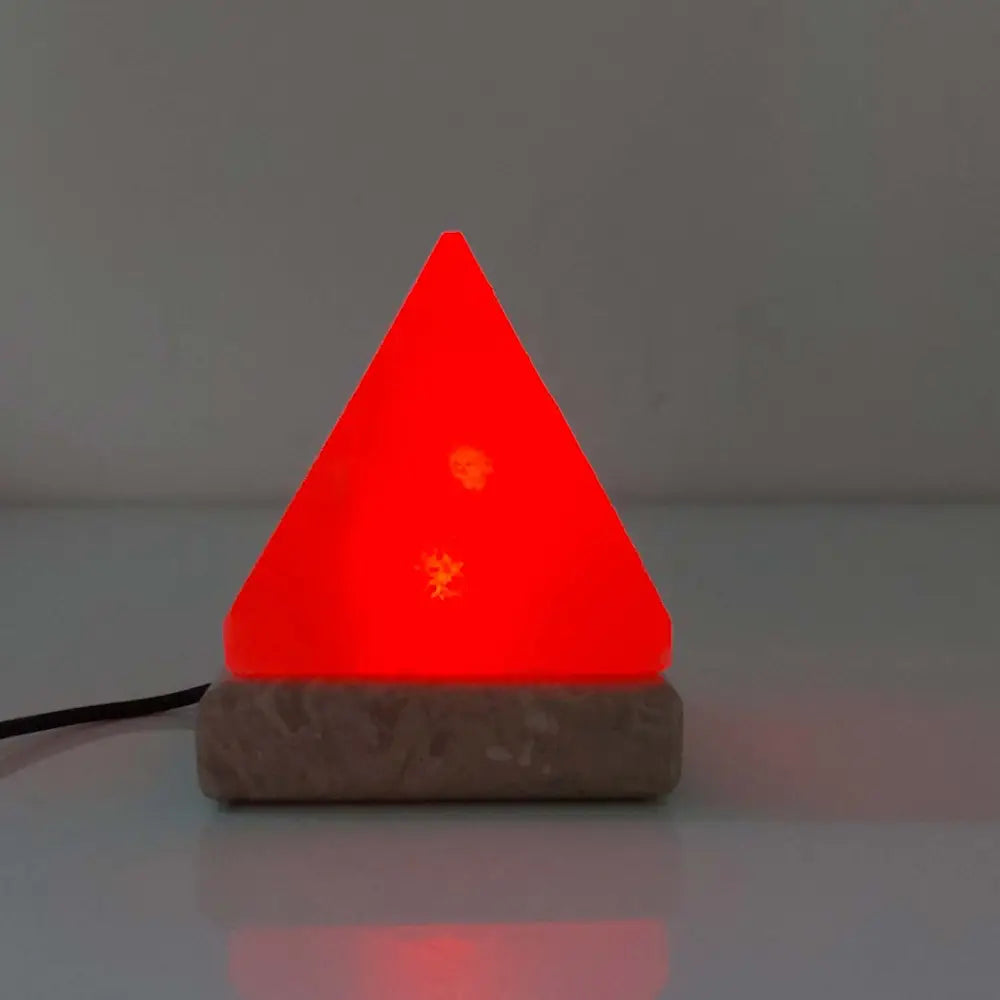 Green Earth Lighting Australia Home & Garden > Lighting > Night Lights & Ambient Lighting Pyramid Shape USB Colour Changing Himalayan Salt Lamp COLOUR_USB_Salt_Lamp_PYRAMID