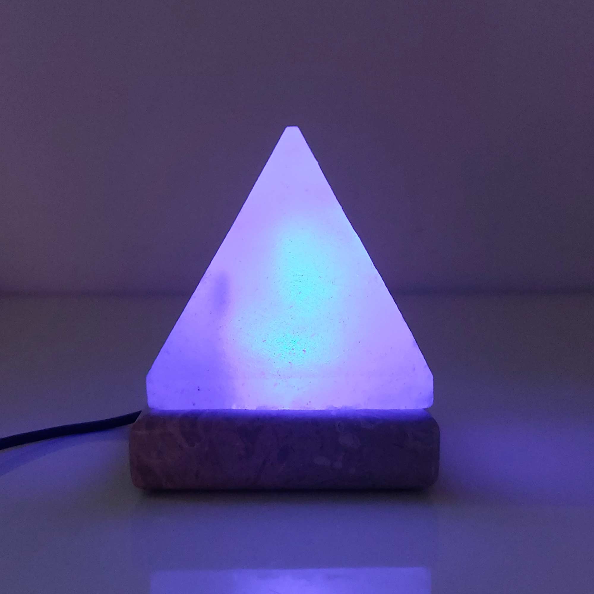 Green Earth Lighting Australia Home & Garden > Lighting > Night Lights & Ambient Lighting Pyramid Shape USB Colour Changing Himalayan Salt Lamp COLOUR_USB_Salt_Lamp_PYRAMID