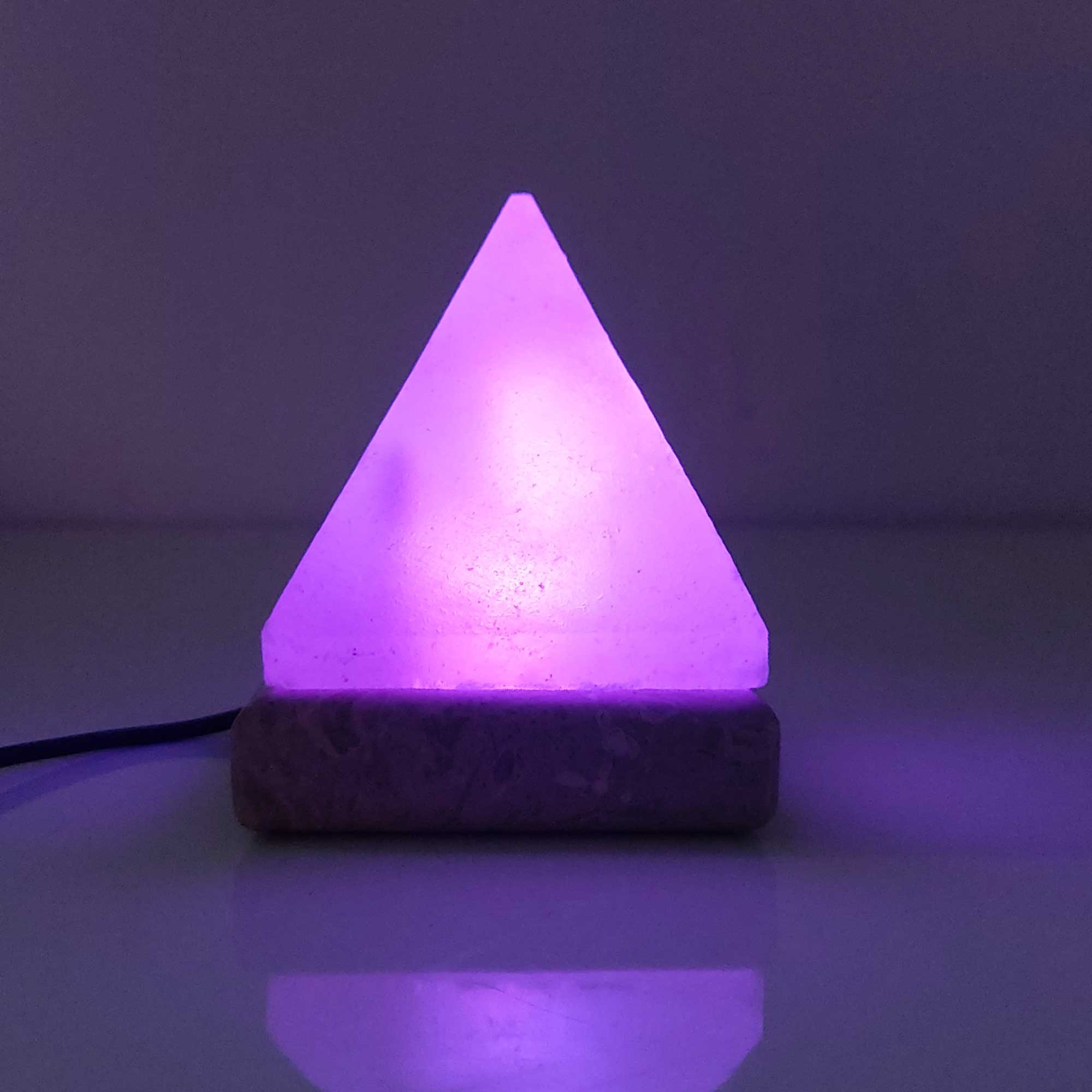 Green Earth Lighting Australia Home & Garden > Lighting > Night Lights & Ambient Lighting Pyramid Shape USB Colour Changing Himalayan Salt Lamp COLOUR_USB_Salt_Lamp_PYRAMID