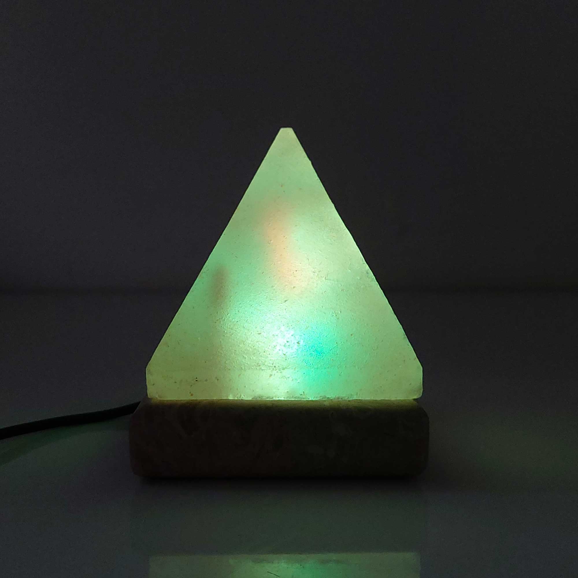 Green Earth Lighting Australia Home & Garden > Lighting > Night Lights & Ambient Lighting Pyramid Shape USB Colour Changing Himalayan Salt Lamp COLOUR_USB_Salt_Lamp_PYRAMID