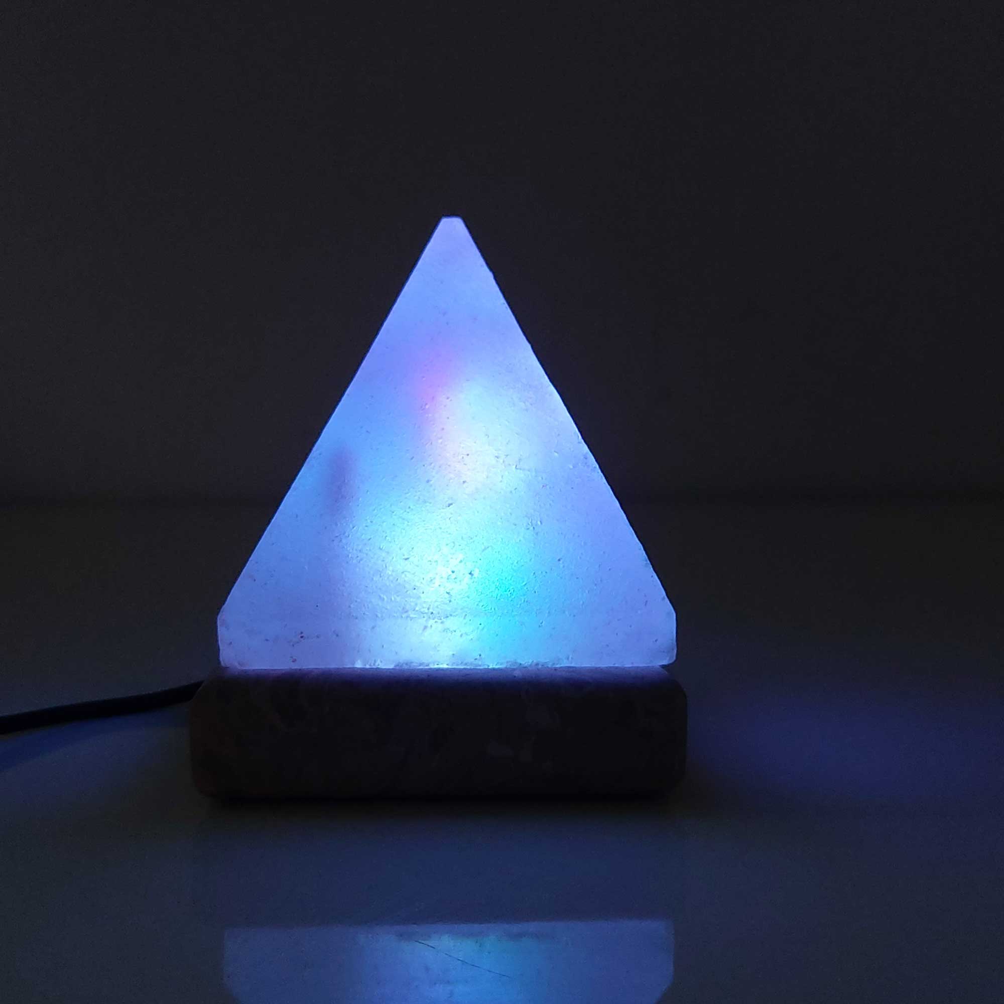 Green Earth Lighting Australia Home & Garden > Lighting > Night Lights & Ambient Lighting Pyramid Shape USB Colour Changing Himalayan Salt Lamp COLOUR_USB_Salt_Lamp_PYRAMID