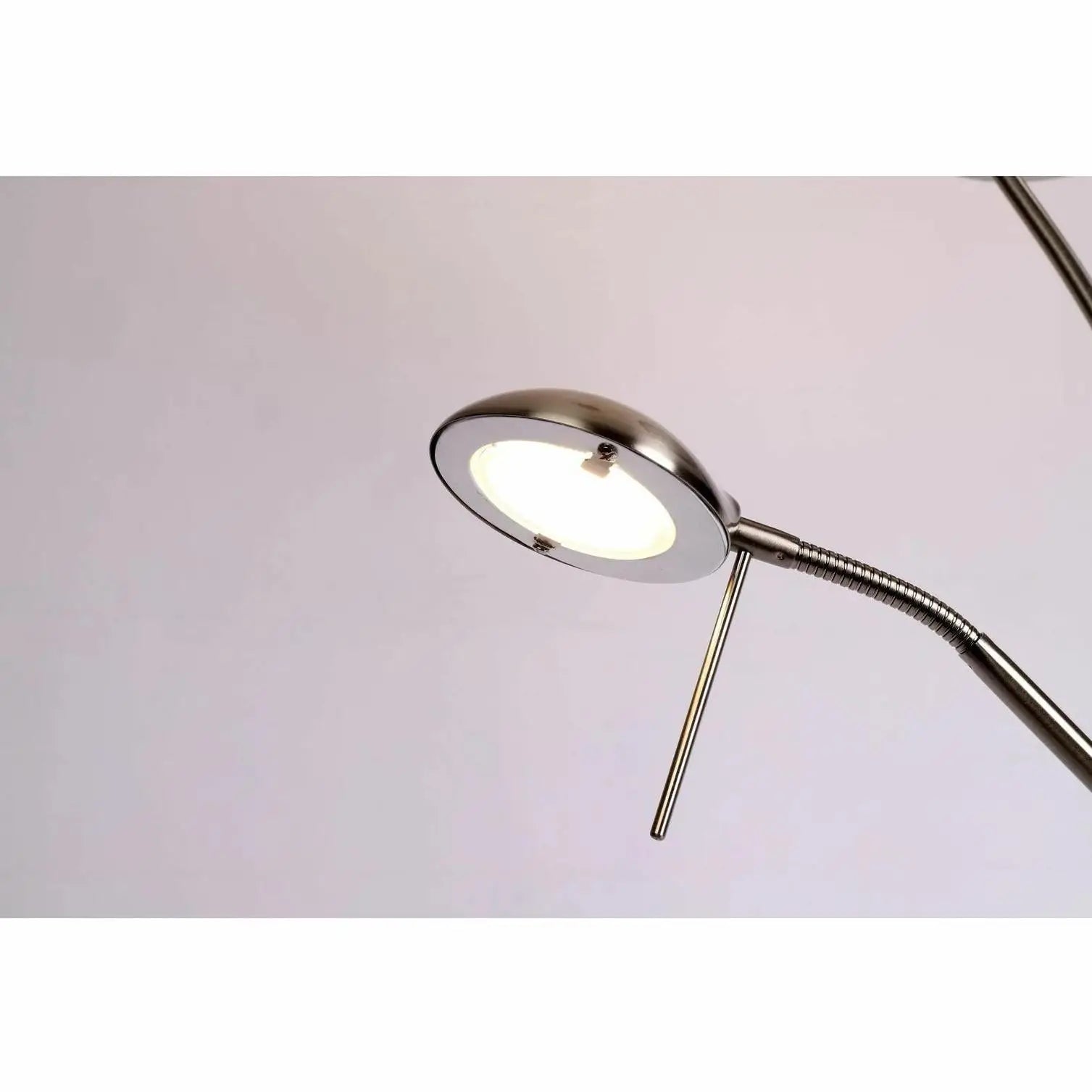 Reed Led Mother & Child Floor Lamp - Satin Chrome Lexi