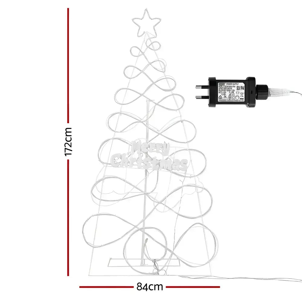 Jingle Jollys 1.7m Christmas Tree 230 Led Rgb Motif