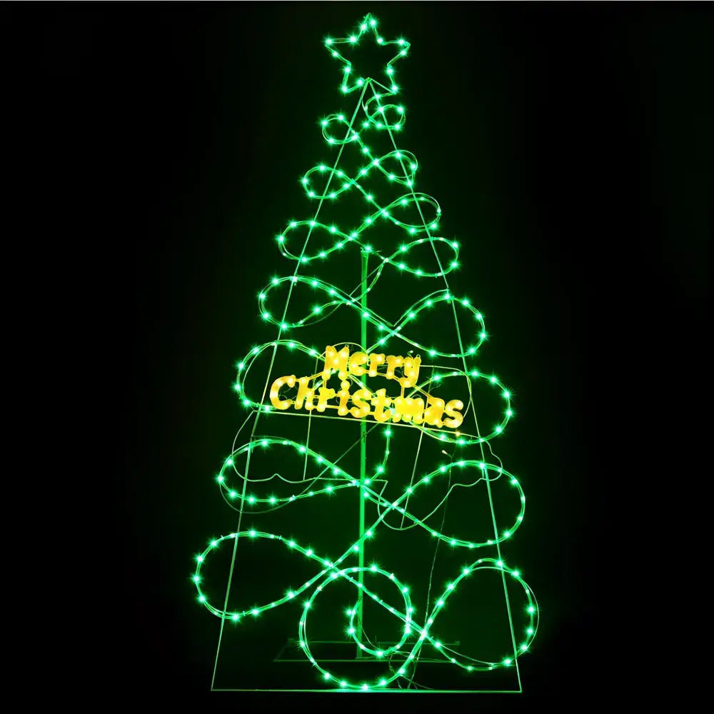 Jingle Jollys 1.7m Christmas Tree 230 Led Rgb Motif