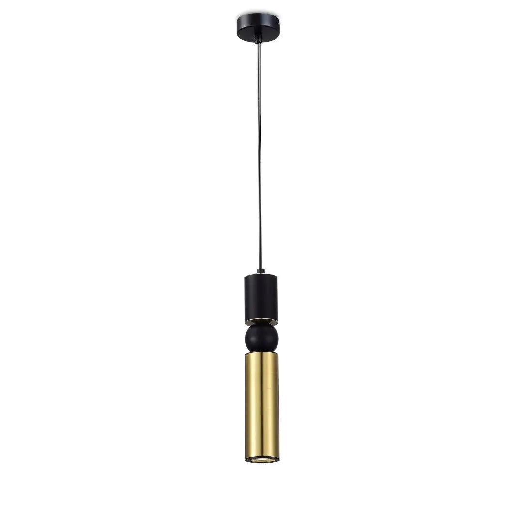 Roma 6W Tri-Colour Brass Single Pendant Light
