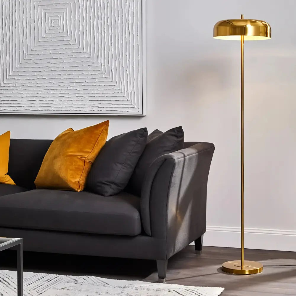 CAFE Lighting & Living Floor Standing Lamps Sachs Floor Lamp - Polished Brass 12310