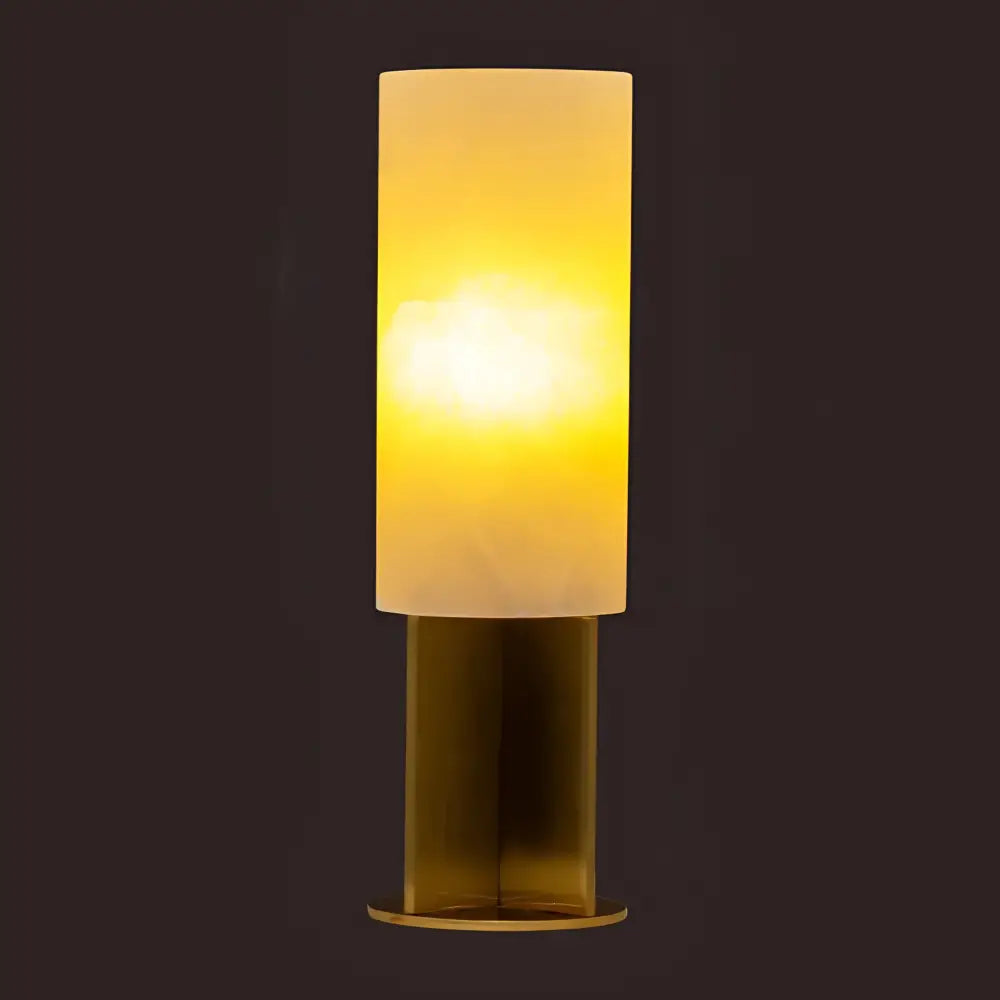 Green Earth Lighting Australia Table Lamp Samara Alabaster Table Lamp - Brass 12417