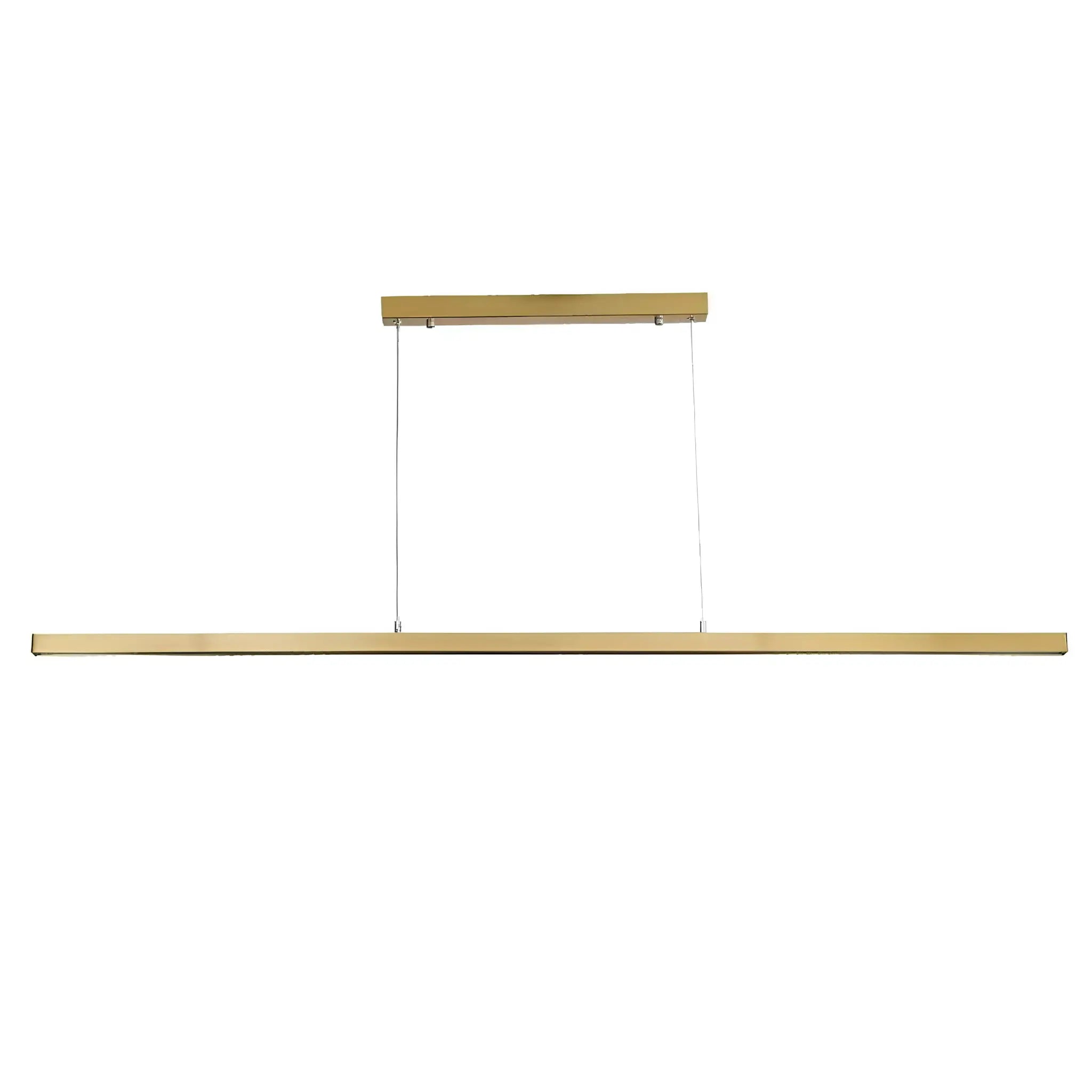 Oriel Shard Satin Brass 1500mm Slimline Led Pendant