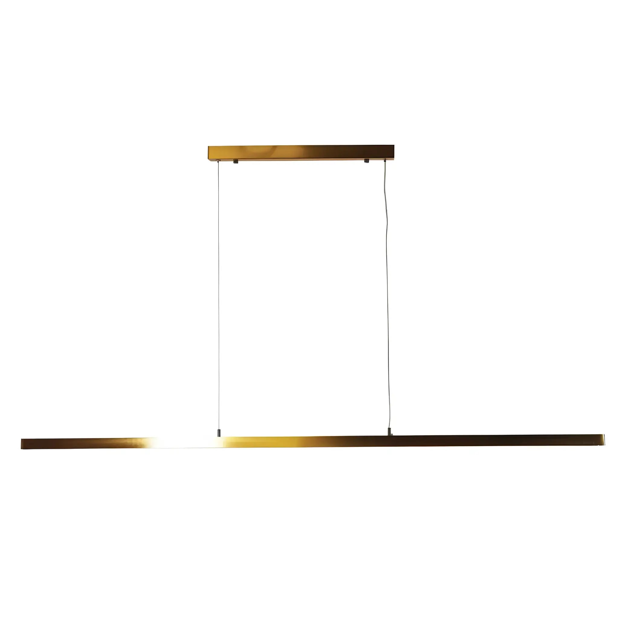 Oriel Shard Satin Brass 1500mm Slimline Led Pendant
