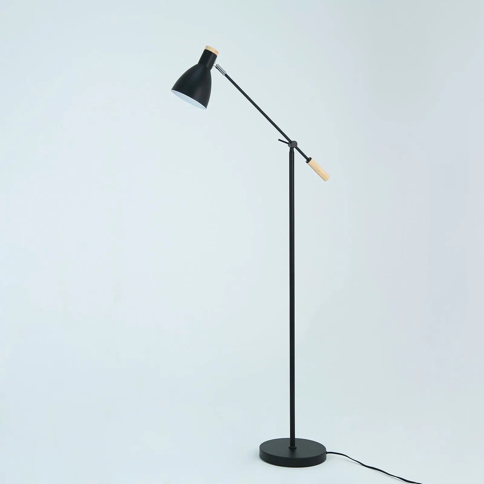 Scandinavian Adjustable Floor Lamp - Black Lexi