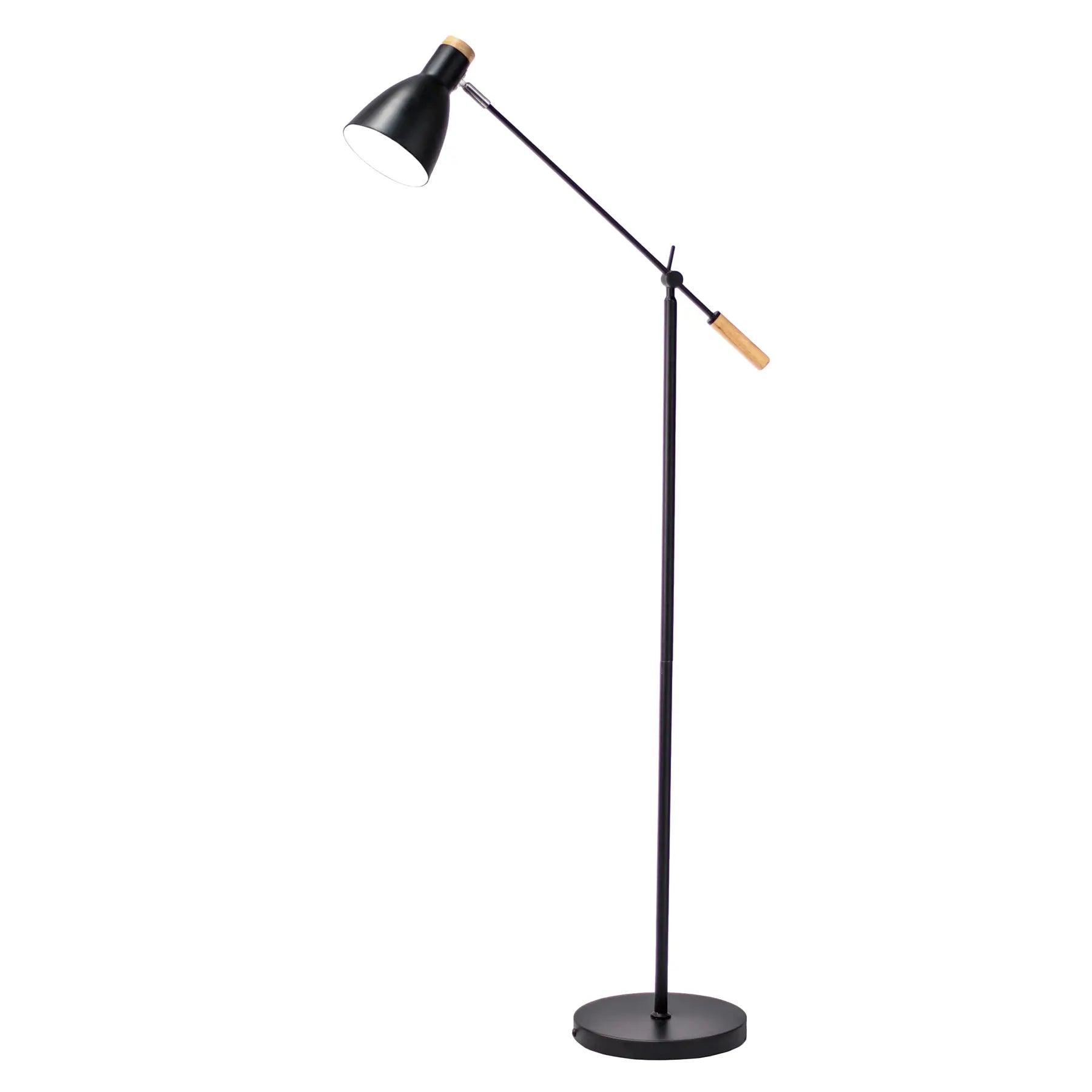 Scandinavian Adjustable Floor Lamp - Black Lexi