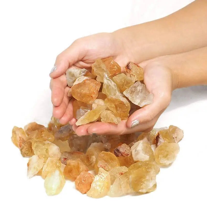 Green Earth Lighting Australia Home & Garden > Home & Garden Others Selenite Fire Bowl With Citrine Rough on LED Base SELENTINEFBCR