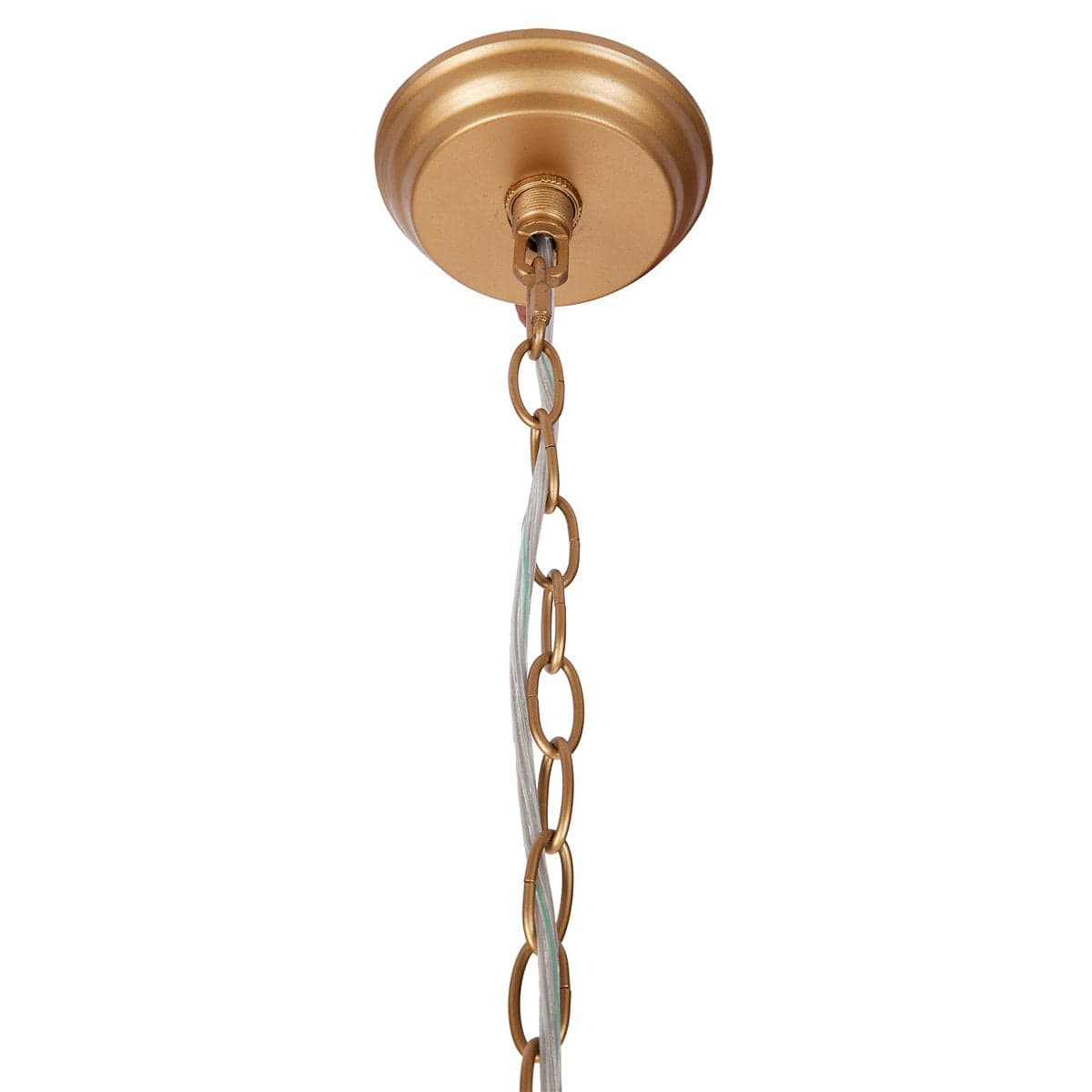 Green Earth Lighting Australia Home & Garden > Lighting Sierra Brass and White Beaded Dome Pendant 20730