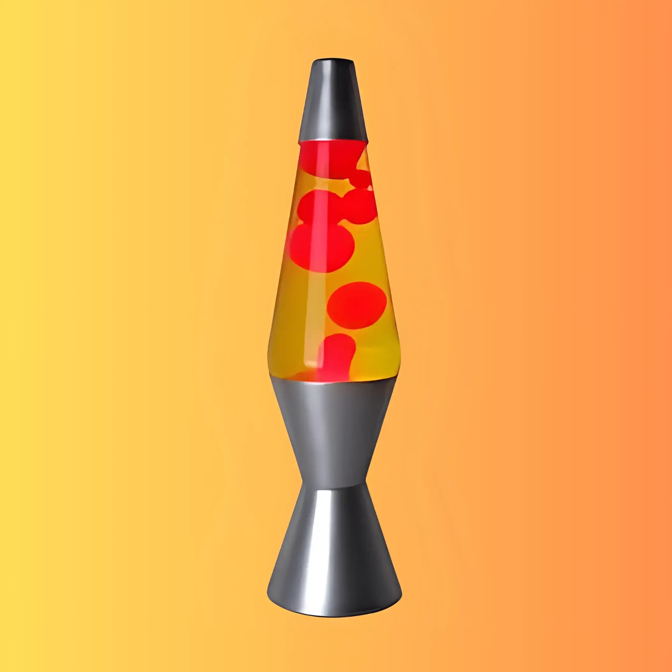 Silver Base Diamond Motion Lamp Red Yellow Wax 20oz