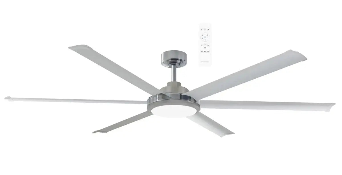 Martec Albatross Ii 72 Inch Ceiling Fan with Led Light - Satin Chrome