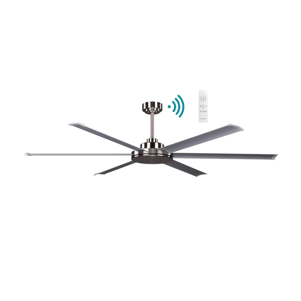 Martec Albatross Ii 72” Smart Dc Ceiling Fan Wifi - Satin Chrome