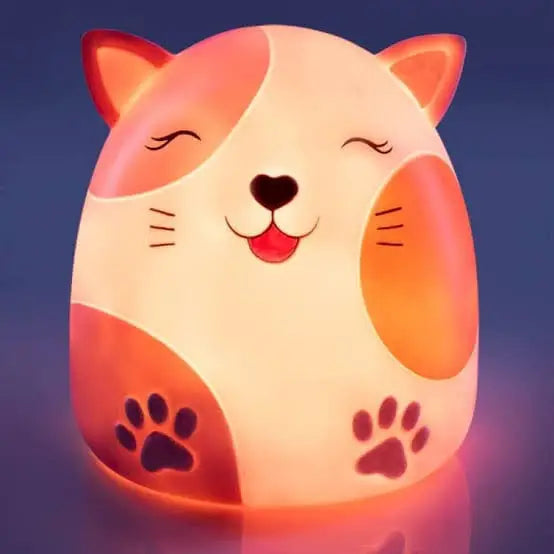 Greenearth Children’s Table Lamp Smoosho's Pals Cat Table Lamp Night Light XW-SPTL/C