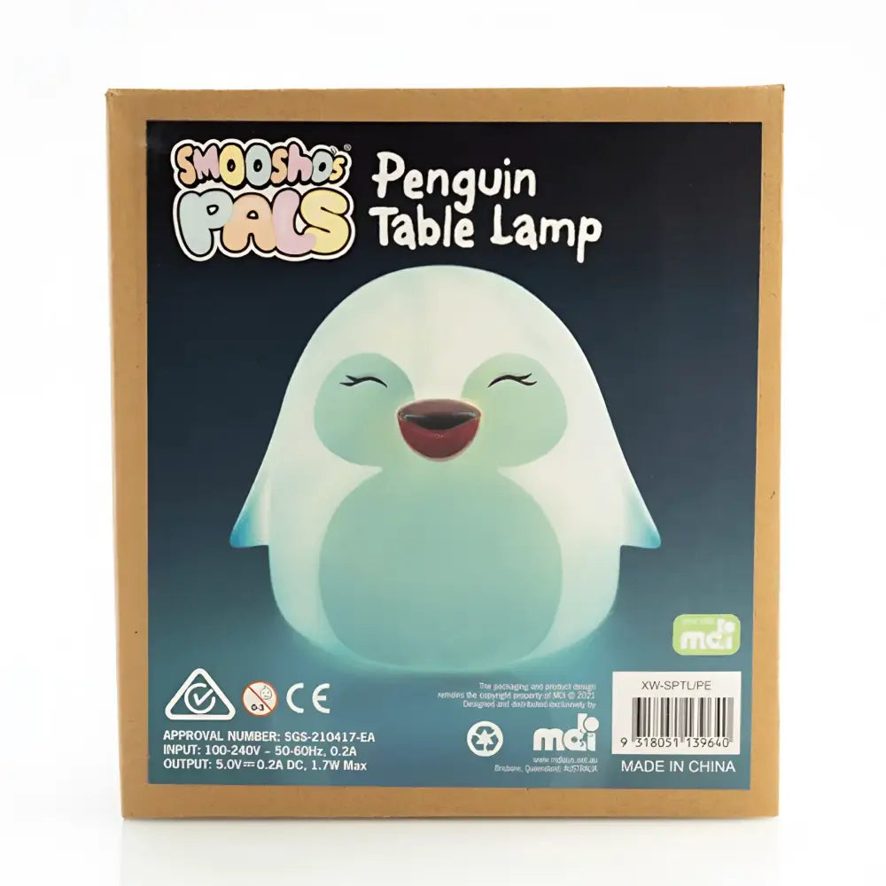 Greenearth Children’s Table Lamp Smoosho's Pals Penguin Table Lamp Night Light XW-SPTL/PE