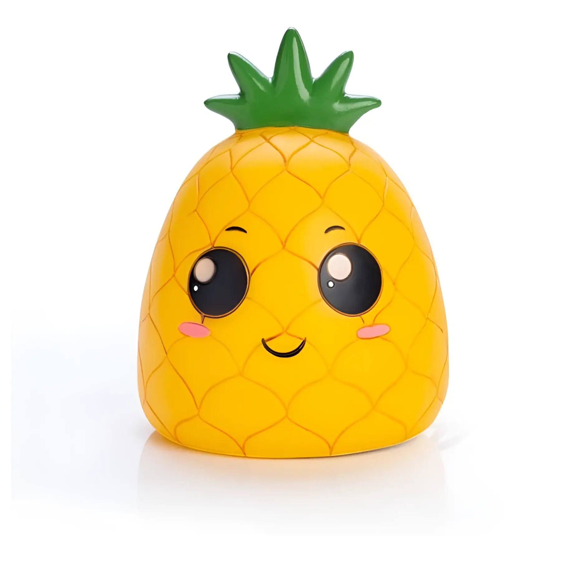 Smoosho’s Pals pineapple table lamp plush toy with green top and pink cheeks