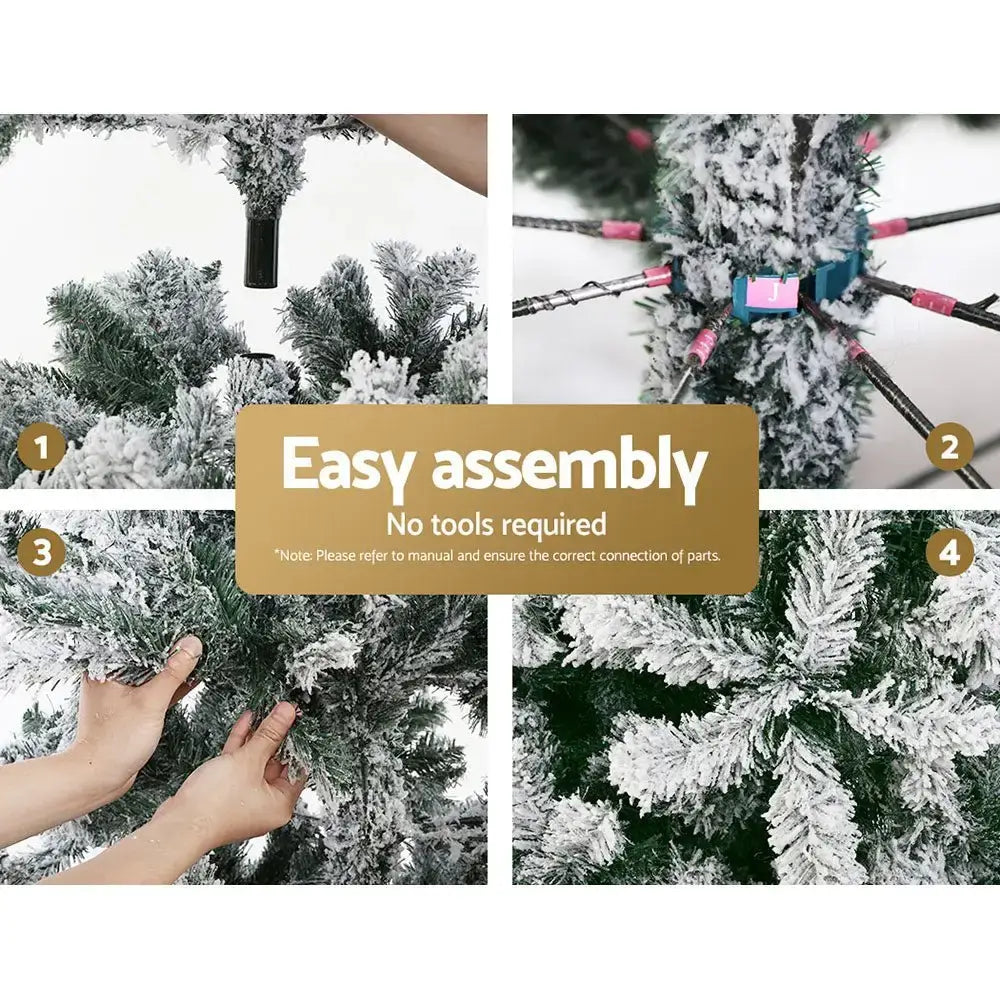 Snowy Christmas Tree 1.8m with 758 Tips